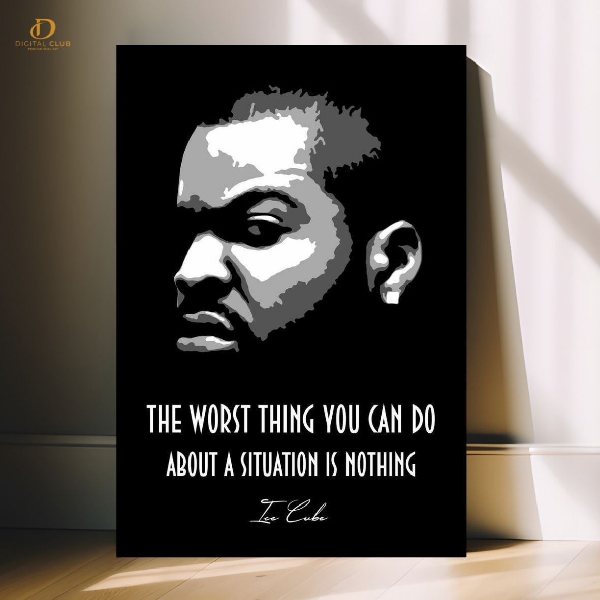 Ice Cube "Quote" - Music Artist - Premium Wall Art