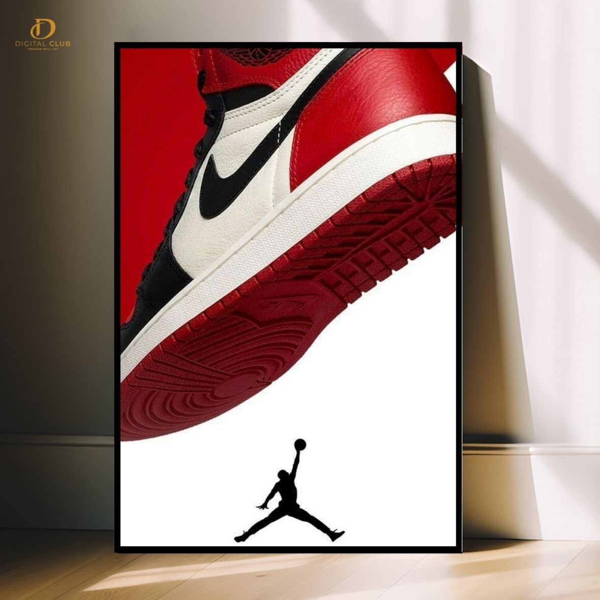 Nike x Jordan- Shoe - Premium Wall Art - Art Digital Club