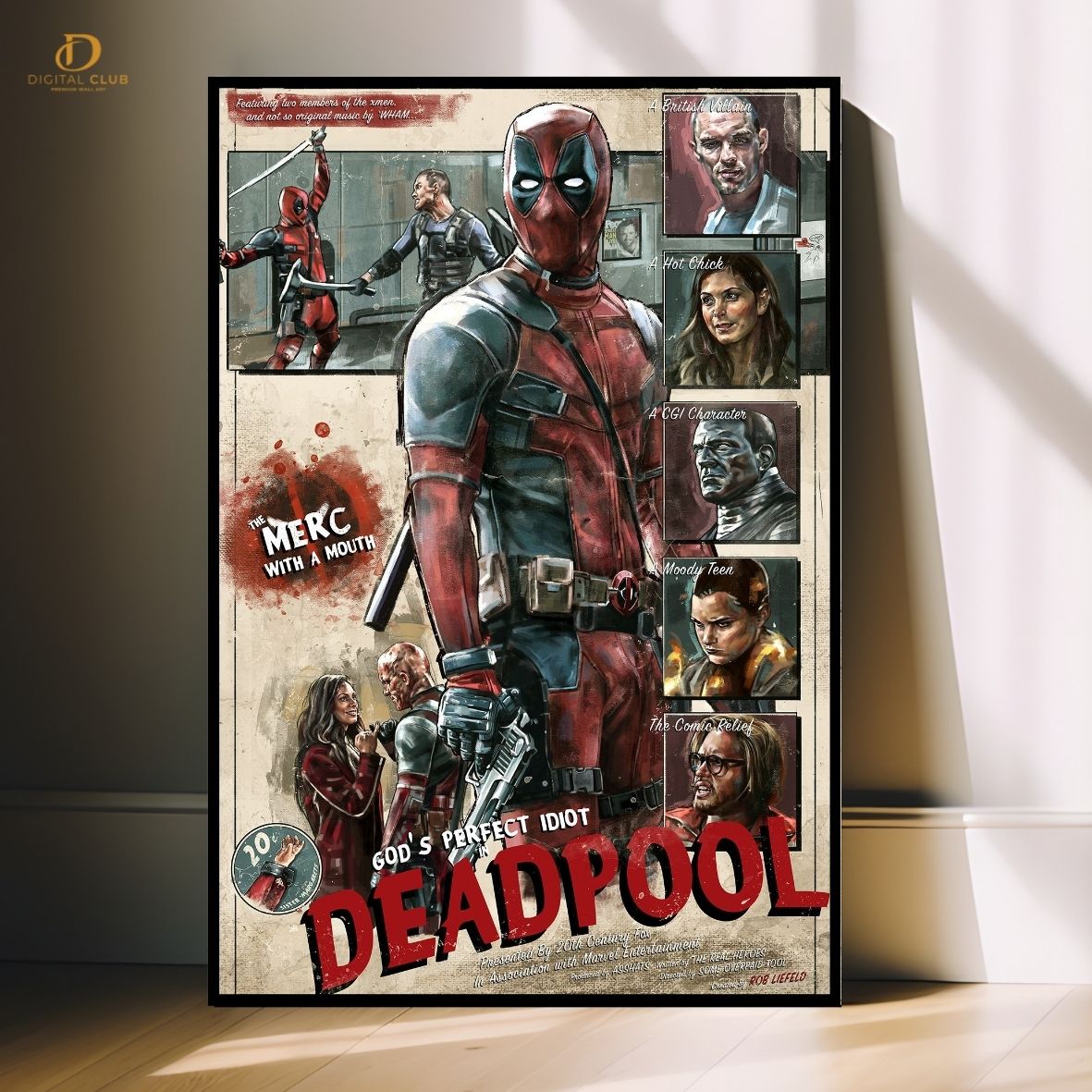Deadpool Poster -Movies- Premium Wall Art - Art Digital Club