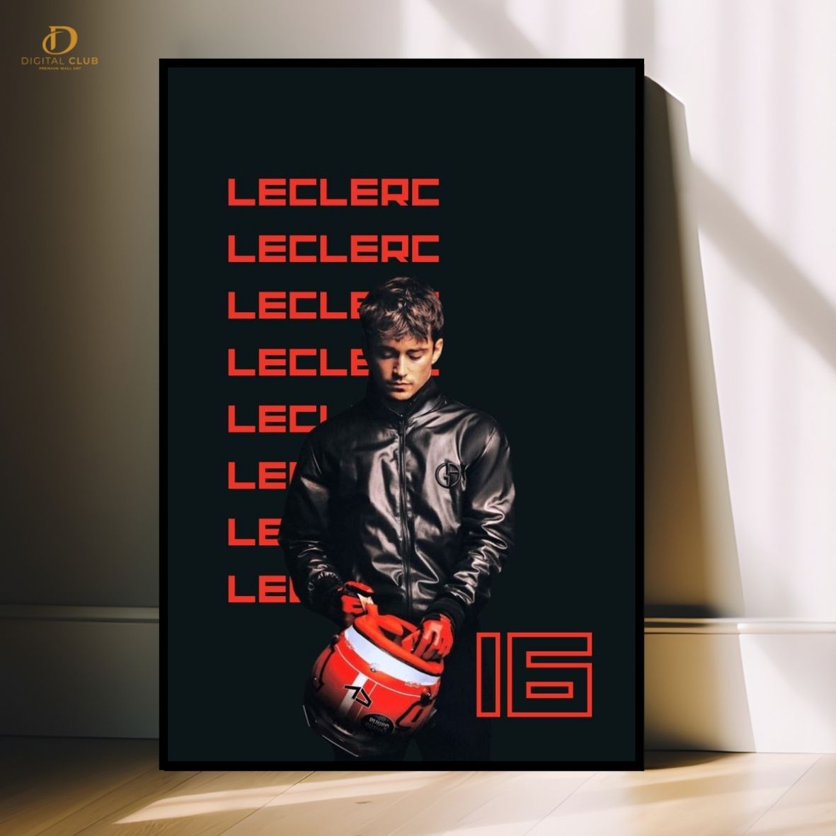 Leclerc 16- F1 Car- Premium Wall Art - Art Digital Club