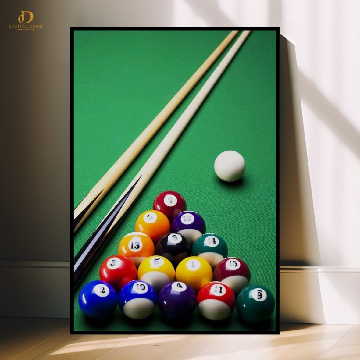 Snooker Billiards- Artwork -Premium Wall Art