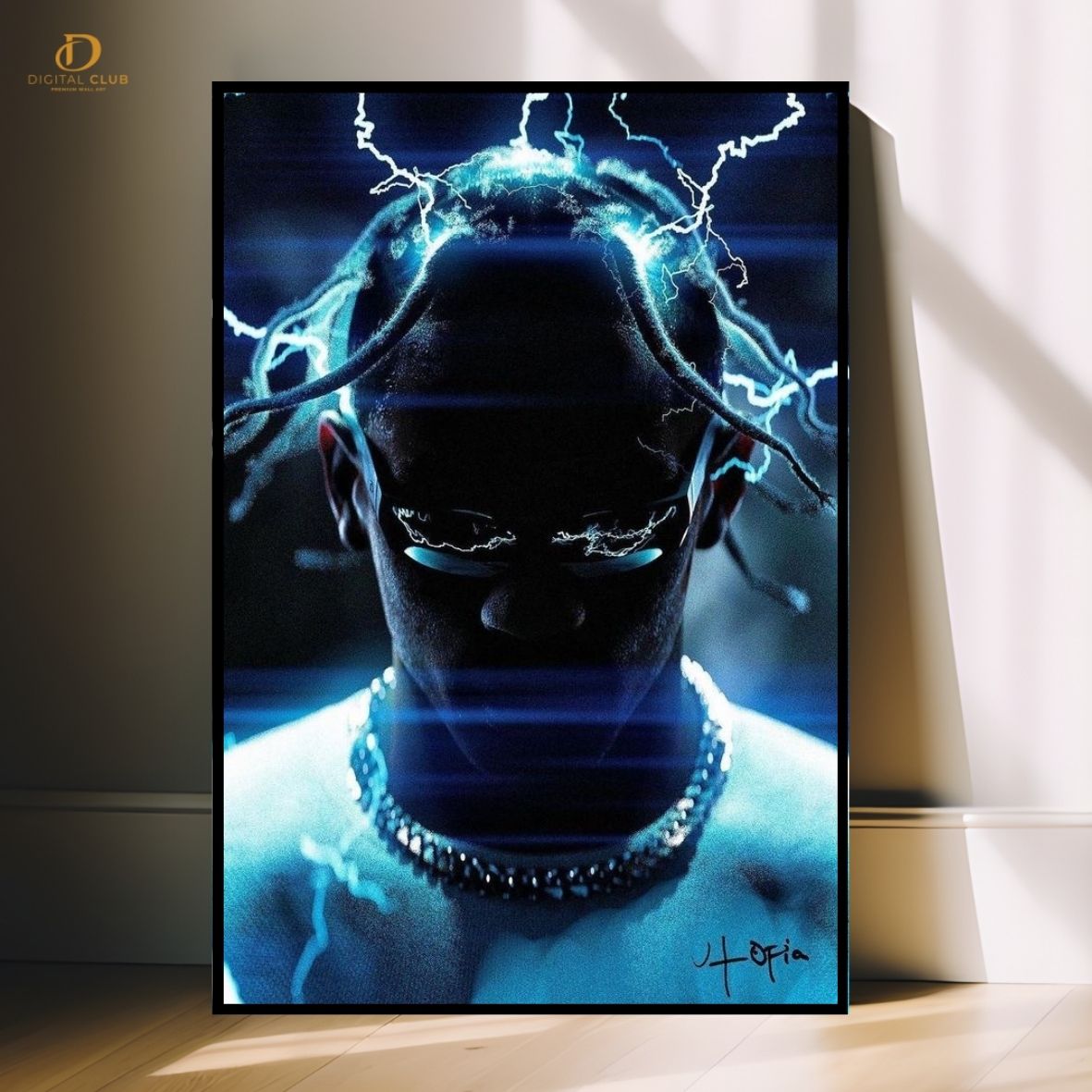 Travis Scott 17 -Music Artist- Premium Wall Art