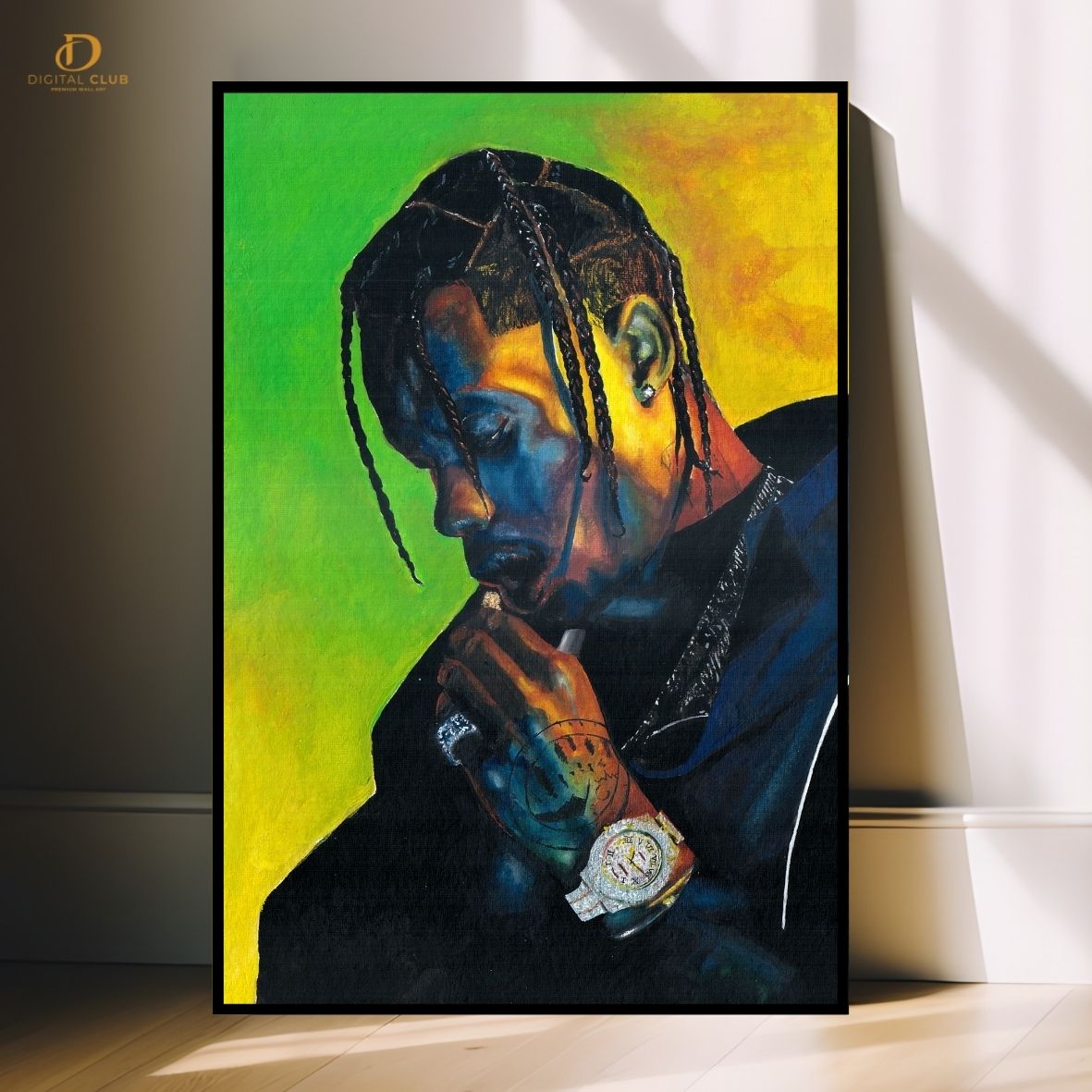 Travis Scott 4 "Vector" -Music Artist- Premium Wall Art