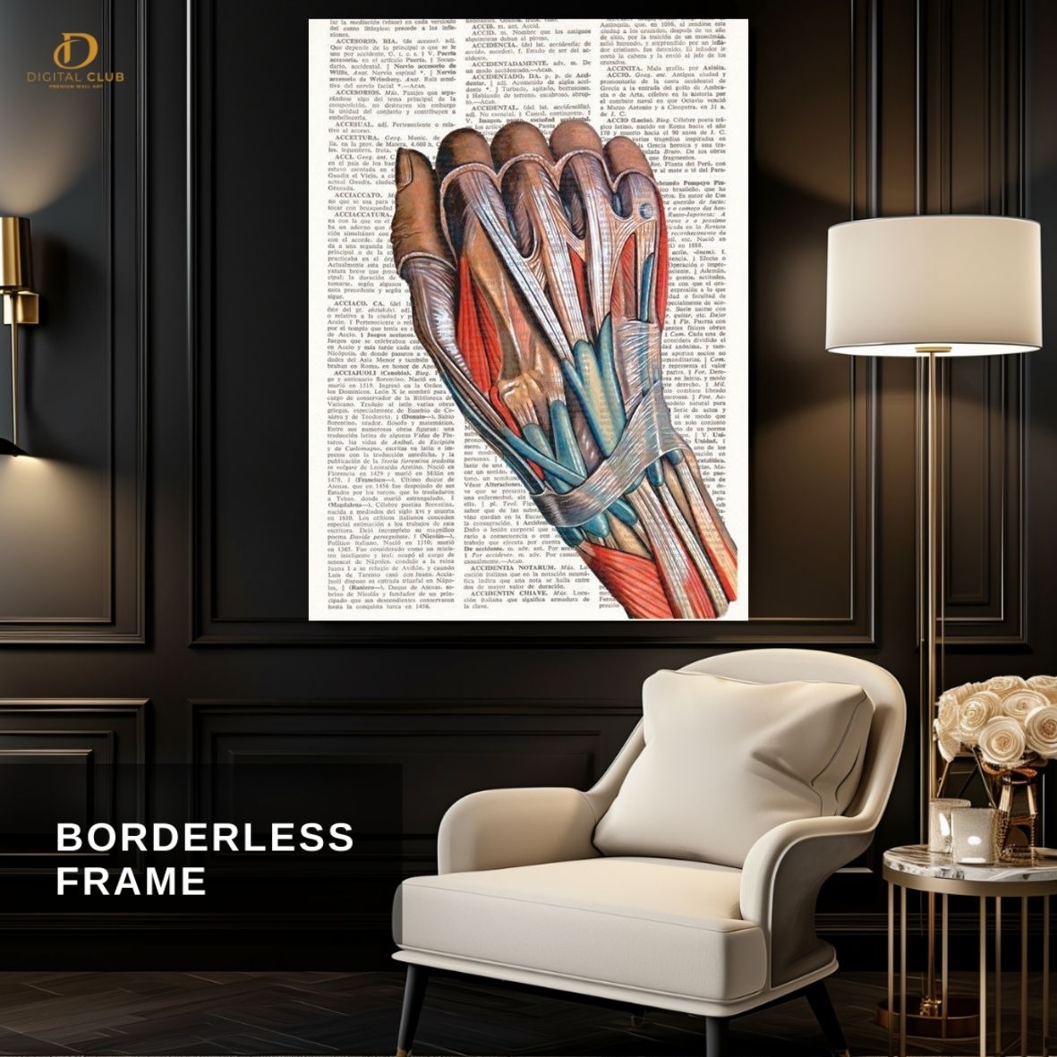 Hand Skeleton - Doctor- Premium Wall Art - Art Digital Club