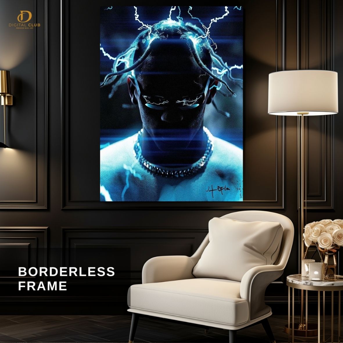 Travis Scott 17 -Music Artist- Premium Wall Art