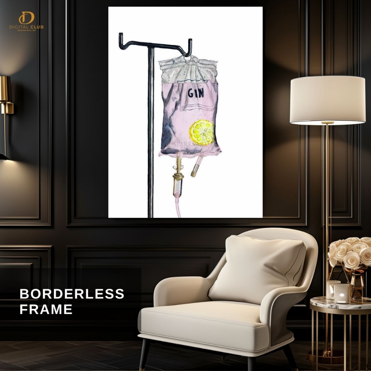 Gin Drip-Trendy- Premium Wall Art - Art Digital Club