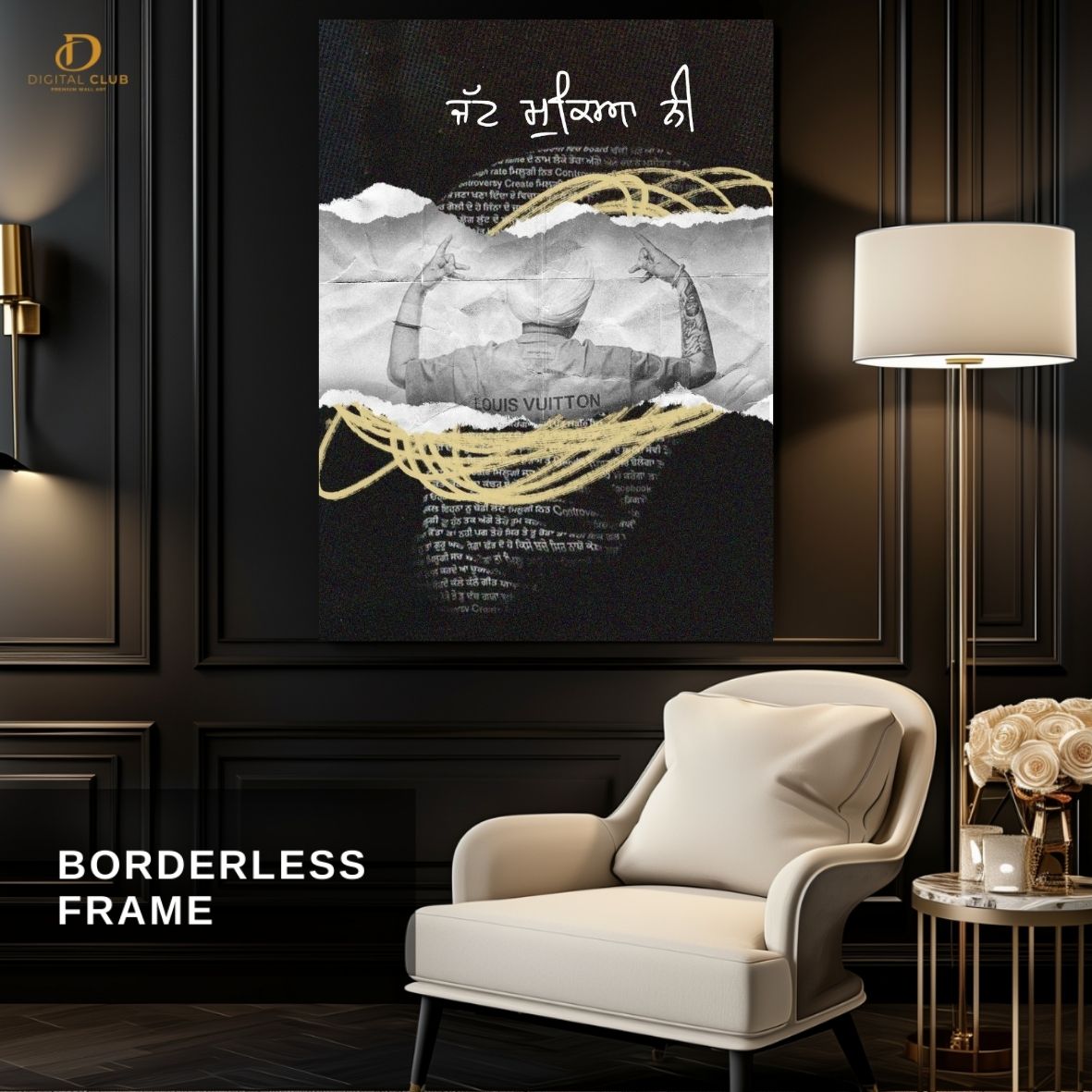 Sidhu Moosewala 3 - Music - Premium Wall Art