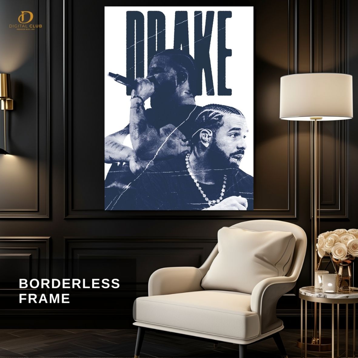 Drake Graphic- Music Artist- Premium Wall Art