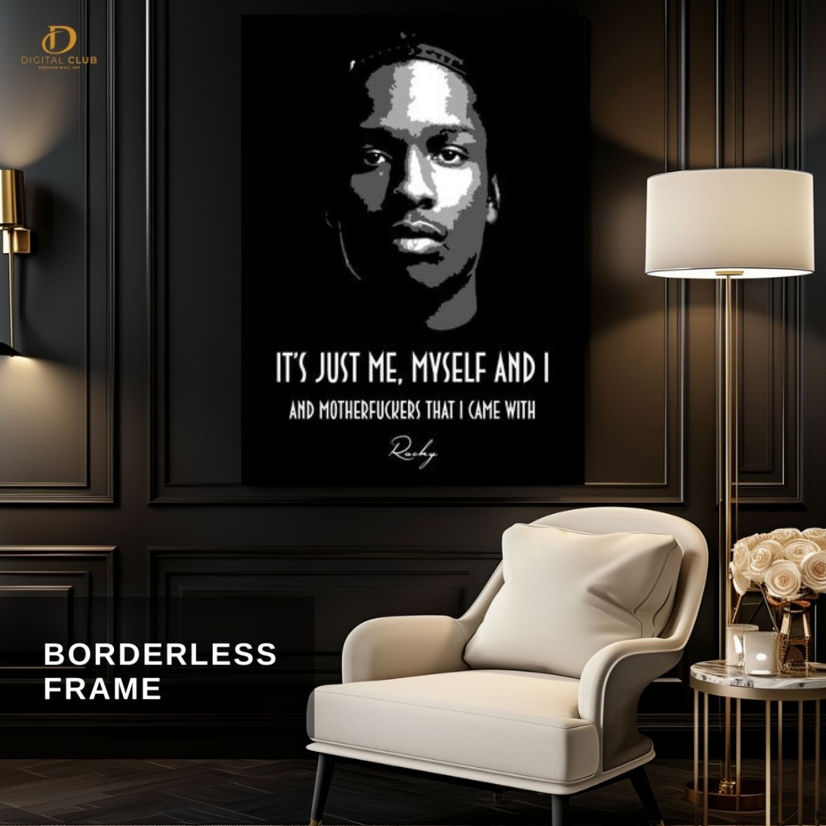 ASAP ROCKY "Quote" - Music Artist - Premium Wall Art