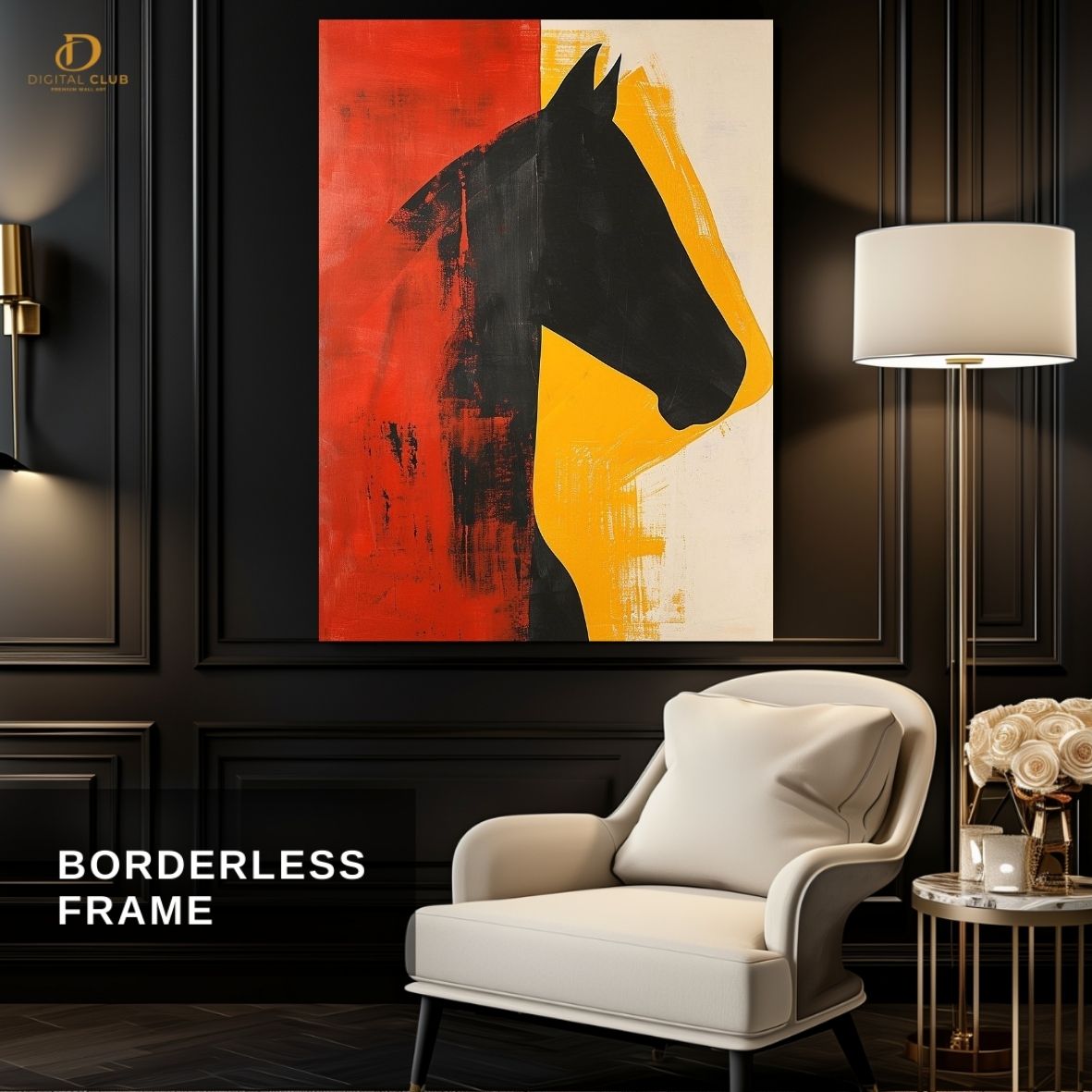 Horse Artwork 3- Animal-Premium Wall Art