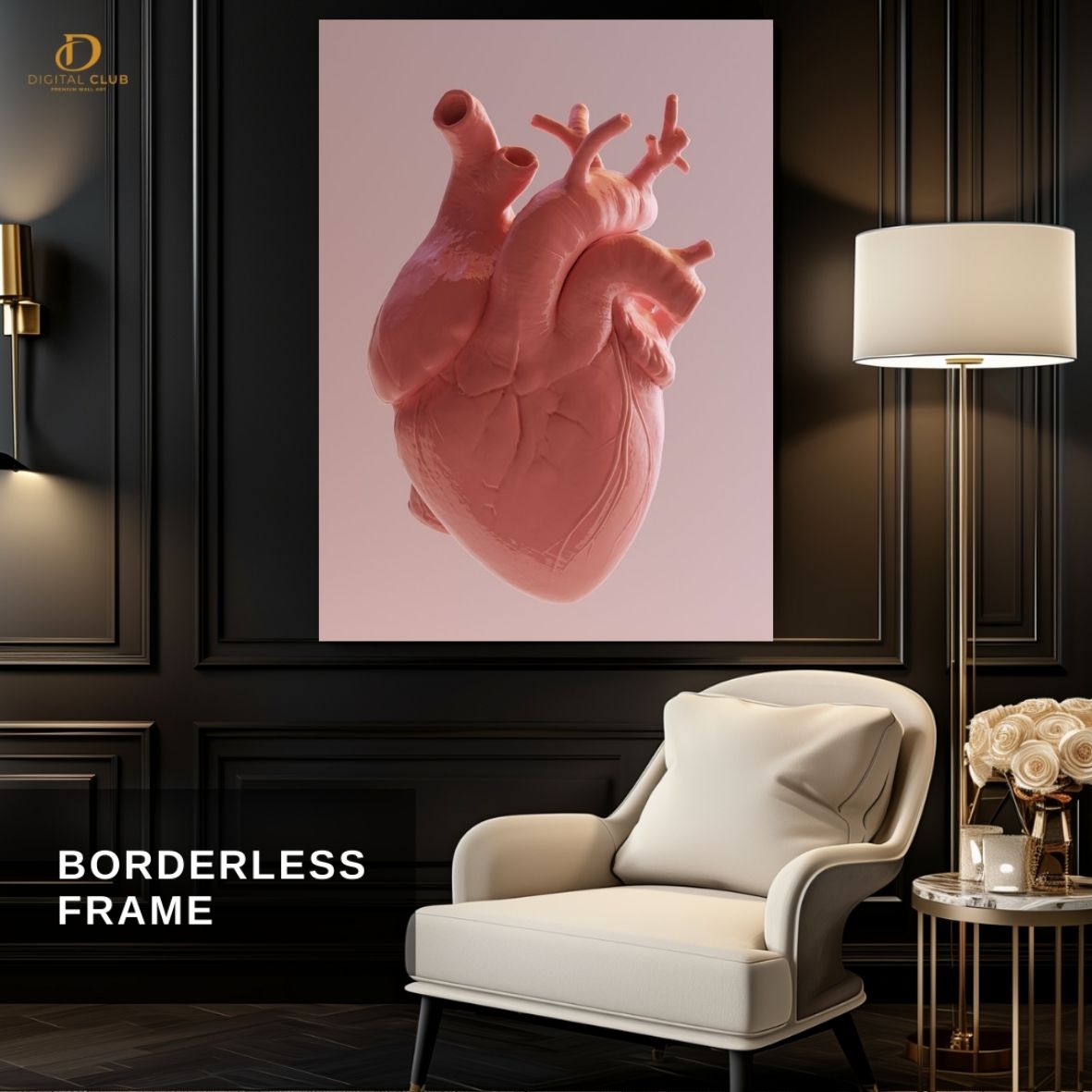 Heart Artwork -Office- Premium Wall Art