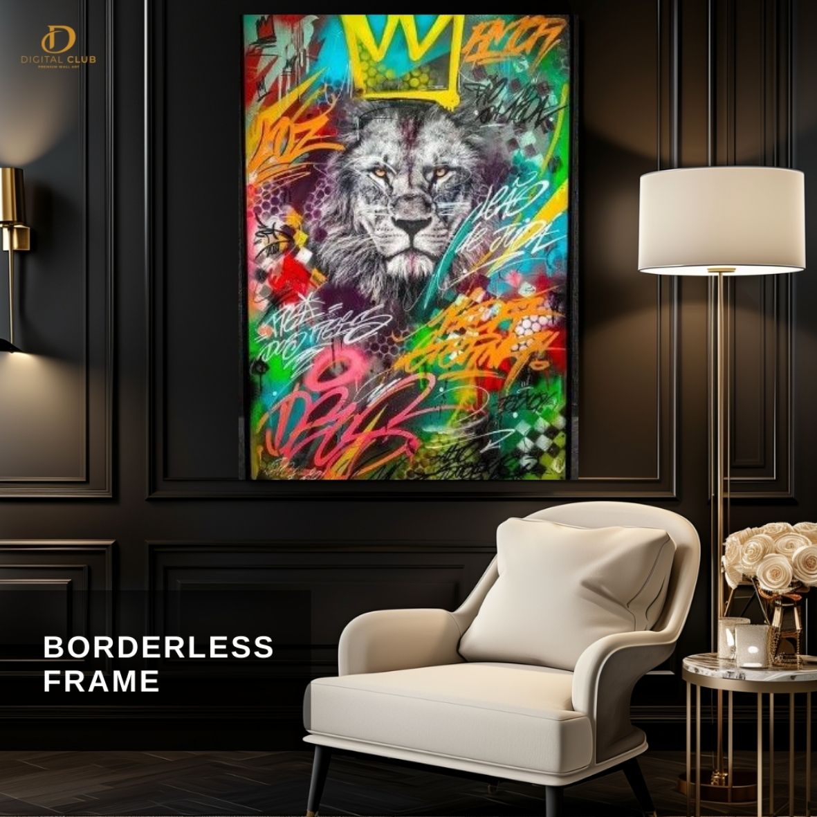 Lion Pop Art -Trendy- Premium Wall Art - Art Digital Club