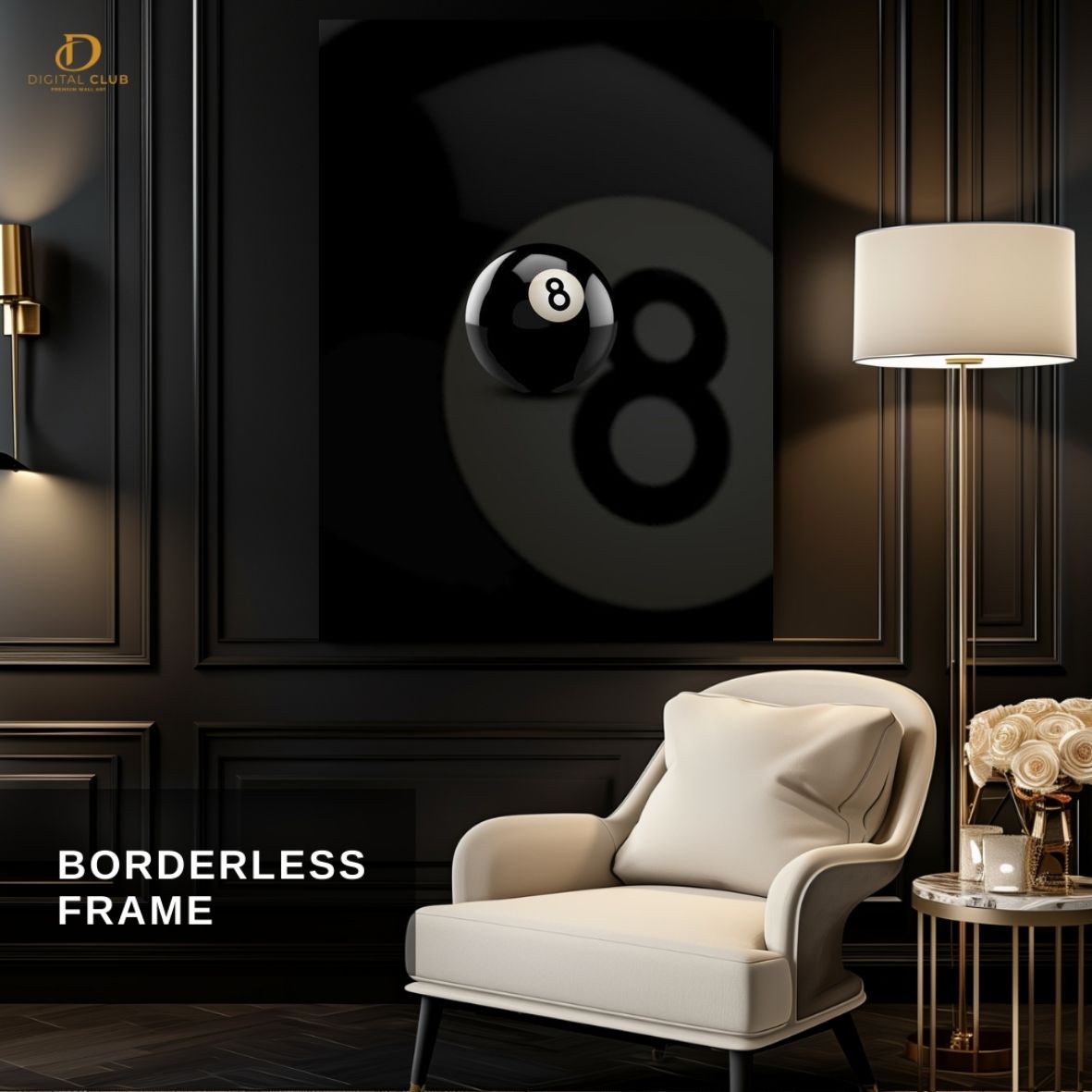 Snooker 8 Ball -Premium Wall Art