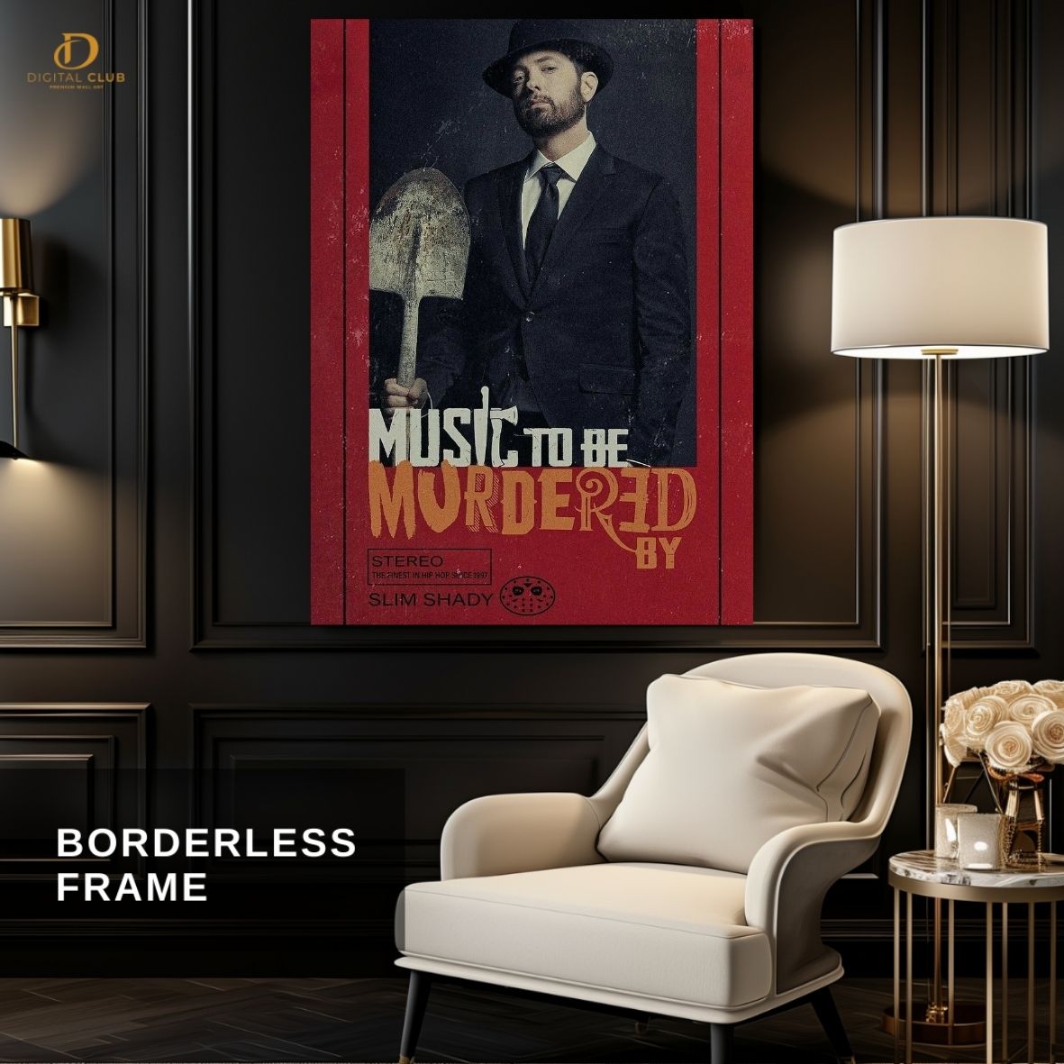 Eminem Rap God - Music Artist- Premium Wall Art