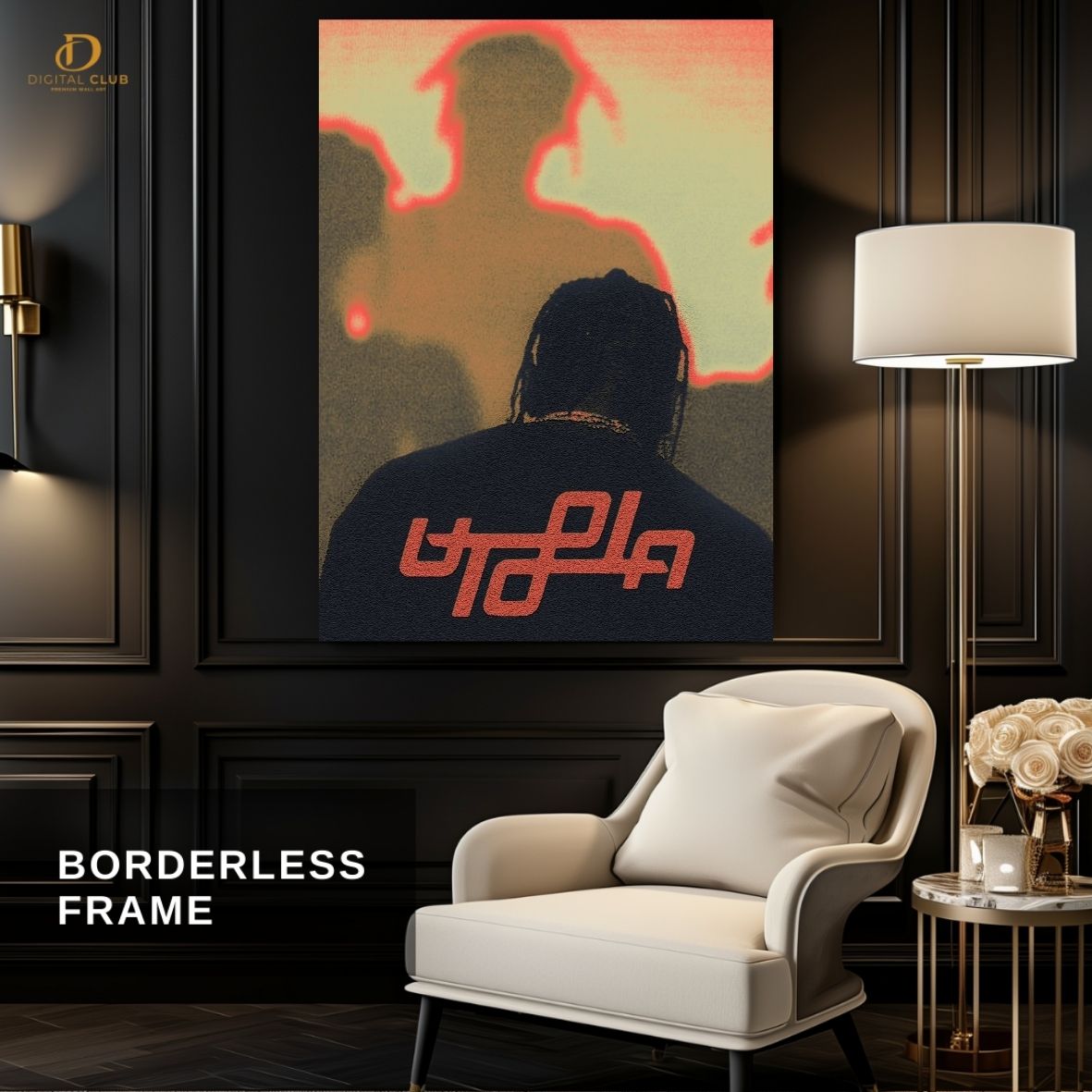 Travis Scott 18 -Music Artist- Premium Wall Art