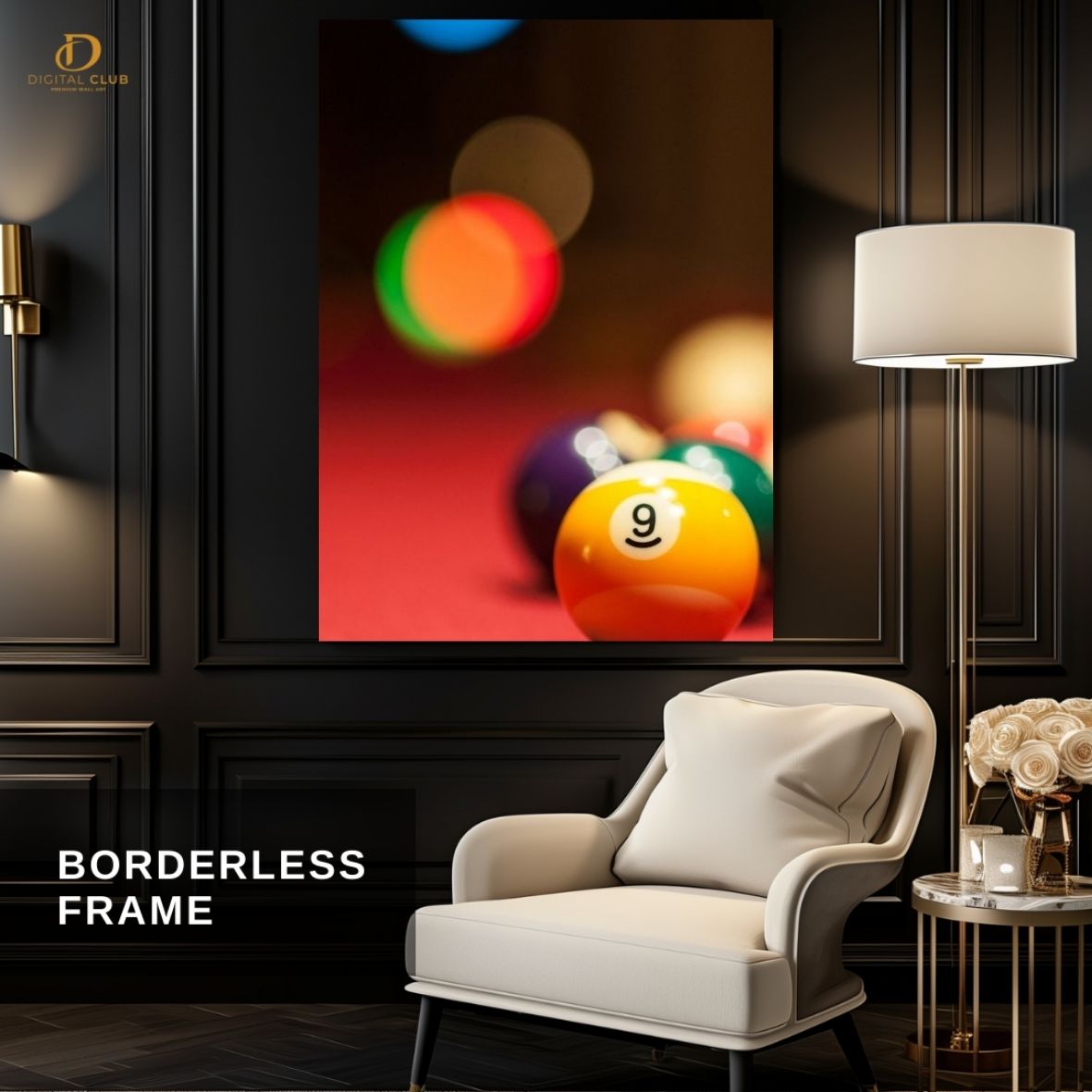 Billiards Balls- Artwork -Premium Wall Art