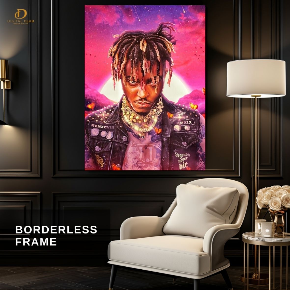 Juice WRLD " Legends Never Die " -Music Artist- Premium Wall Art