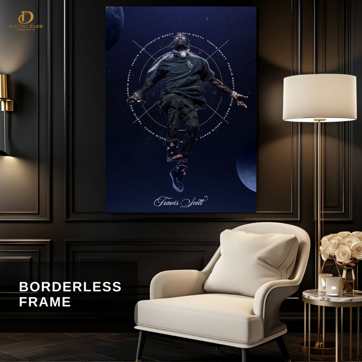 Travis Scott "Graphic 2" -Music Artist- Premium Wall Art