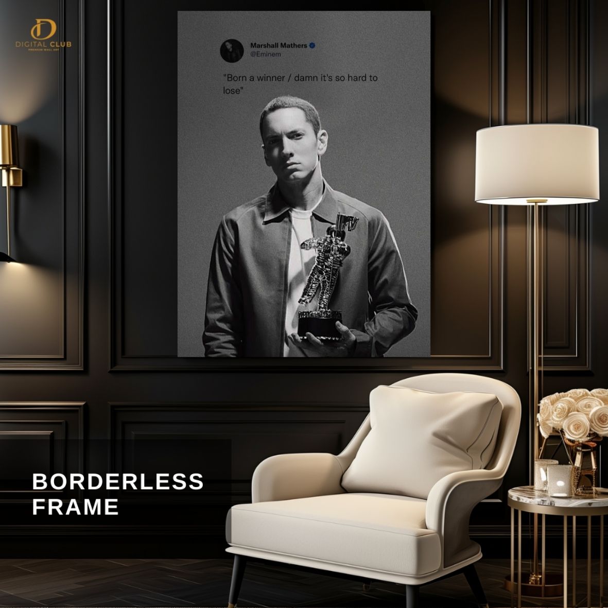 Eminem Quote- Music Artist- Premium Wall Art