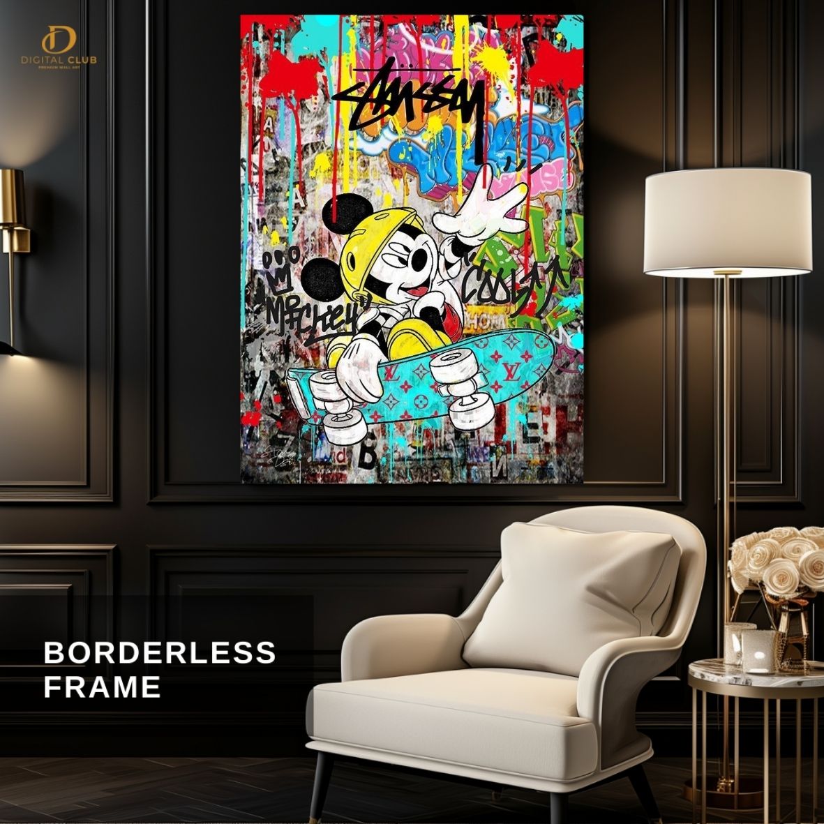 Mickey Paint -Pop Art- Premium Wall Art - Art Digital Club