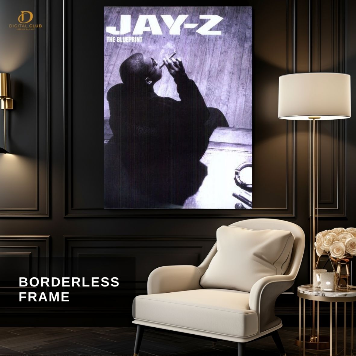 jay Z "The Blueprint" - Music Artist - Premium Wall Art