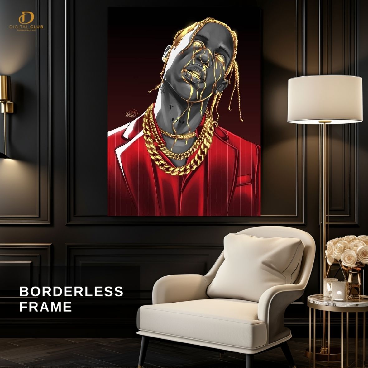 Travis Scott "Graphic Art" -Music Artist- Premium Wall Art