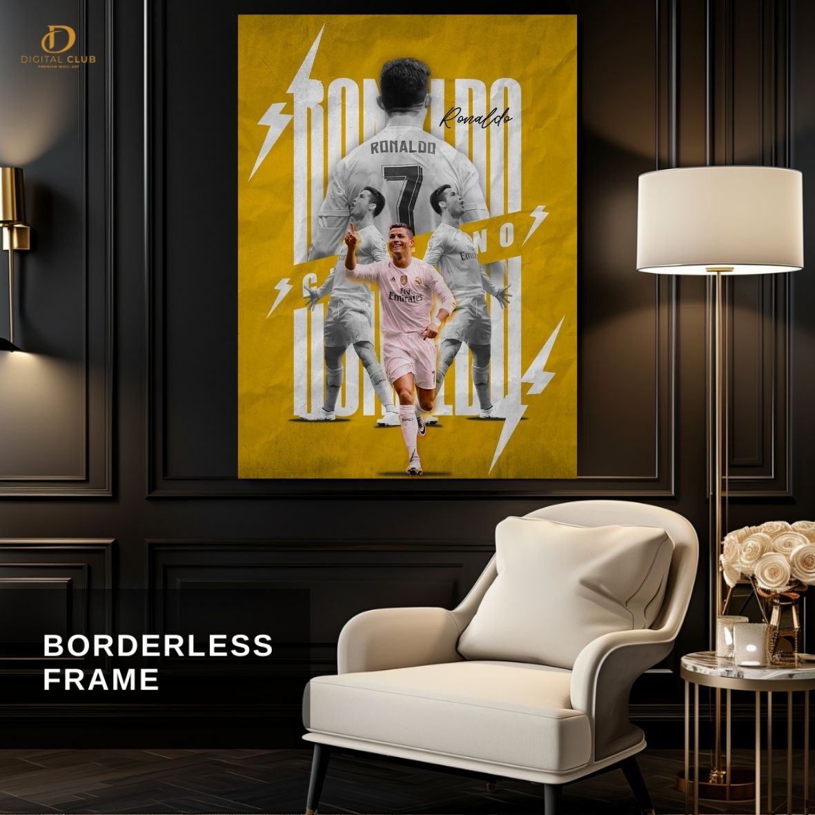 Ronaldo Artwork 3 - Football -Premium Wall Art