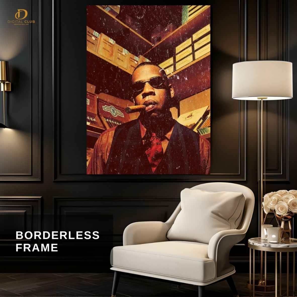 Jay Z Cigga - Music Artist - Premium Wall Art