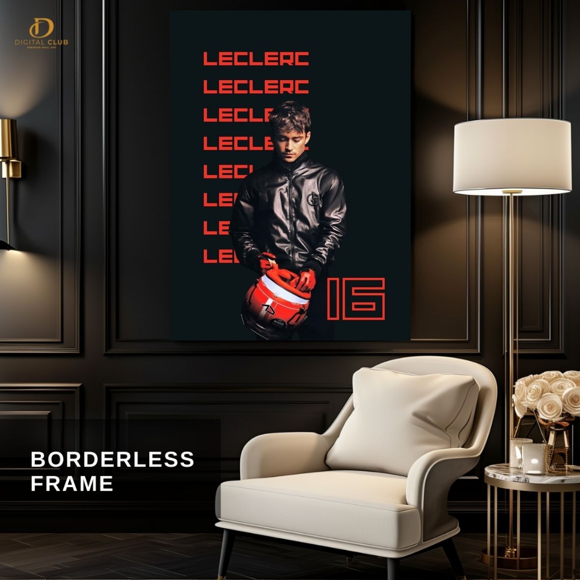 Leclerc 16- F1 Car- Premium Wall Art - Art Digital Club