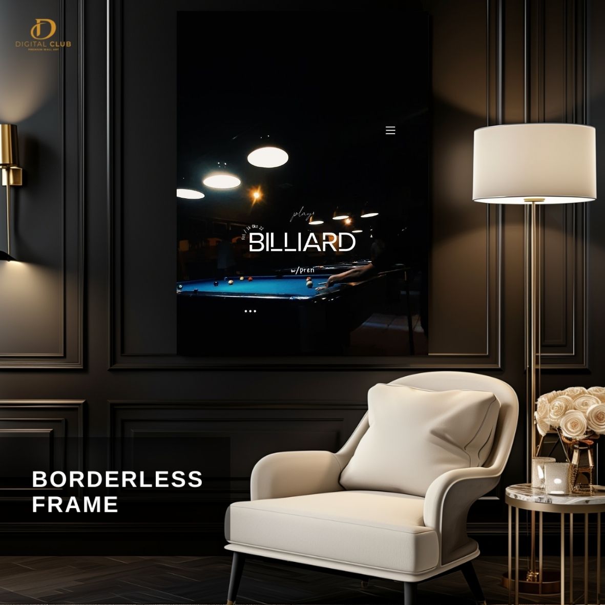 Billiard Artwork- Snooker -Premium Wall Art