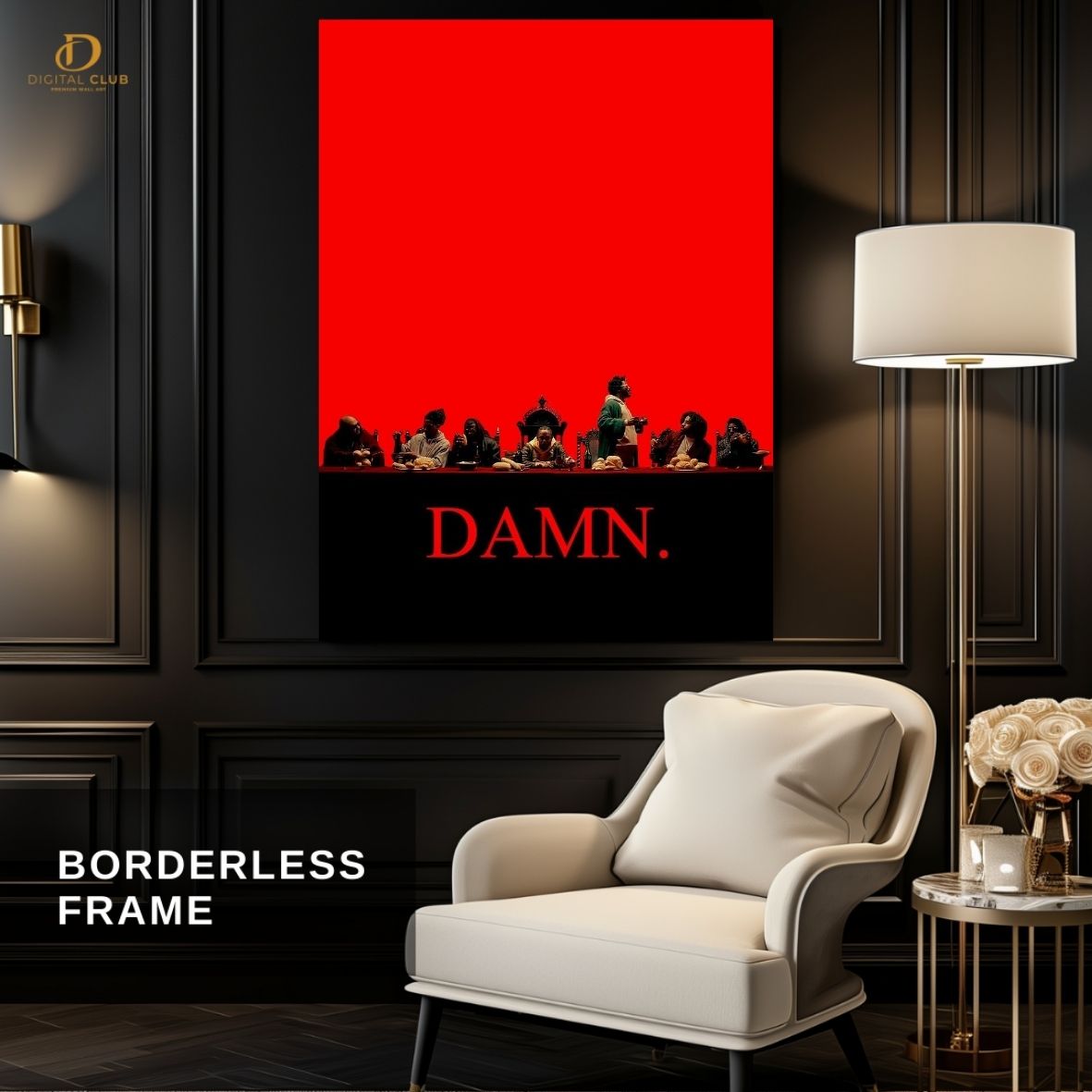Kendrick "DAMN"- Music Artist - Premium Wall Art