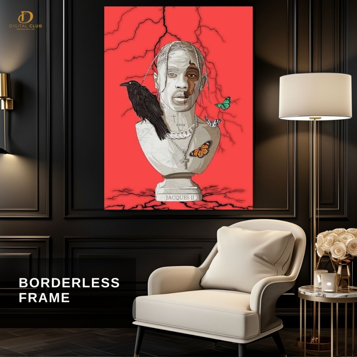 Travis Scott 5 "Vector" -Music Artist- Premium Wall Art