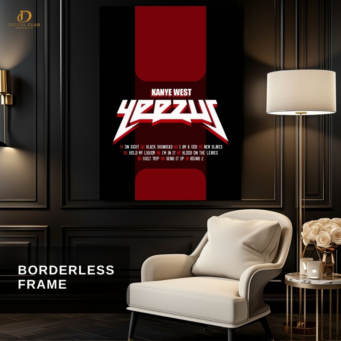 Kanye West "YEEZUS"- Music Artist- Premium Wall Art