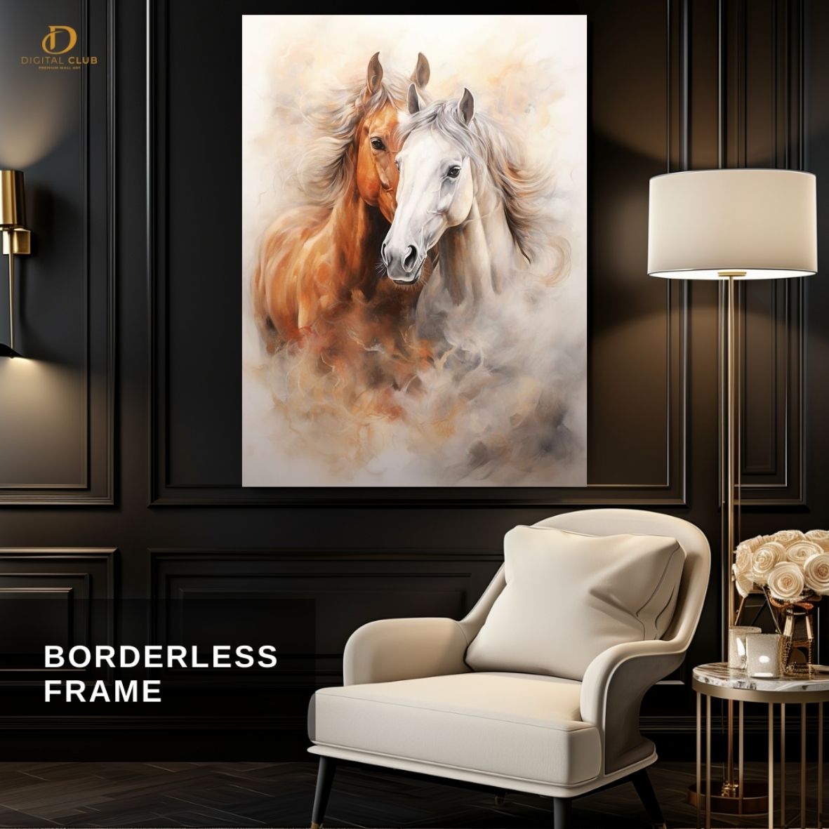 Horse Artwork 12- Animal-Premium Wall Art