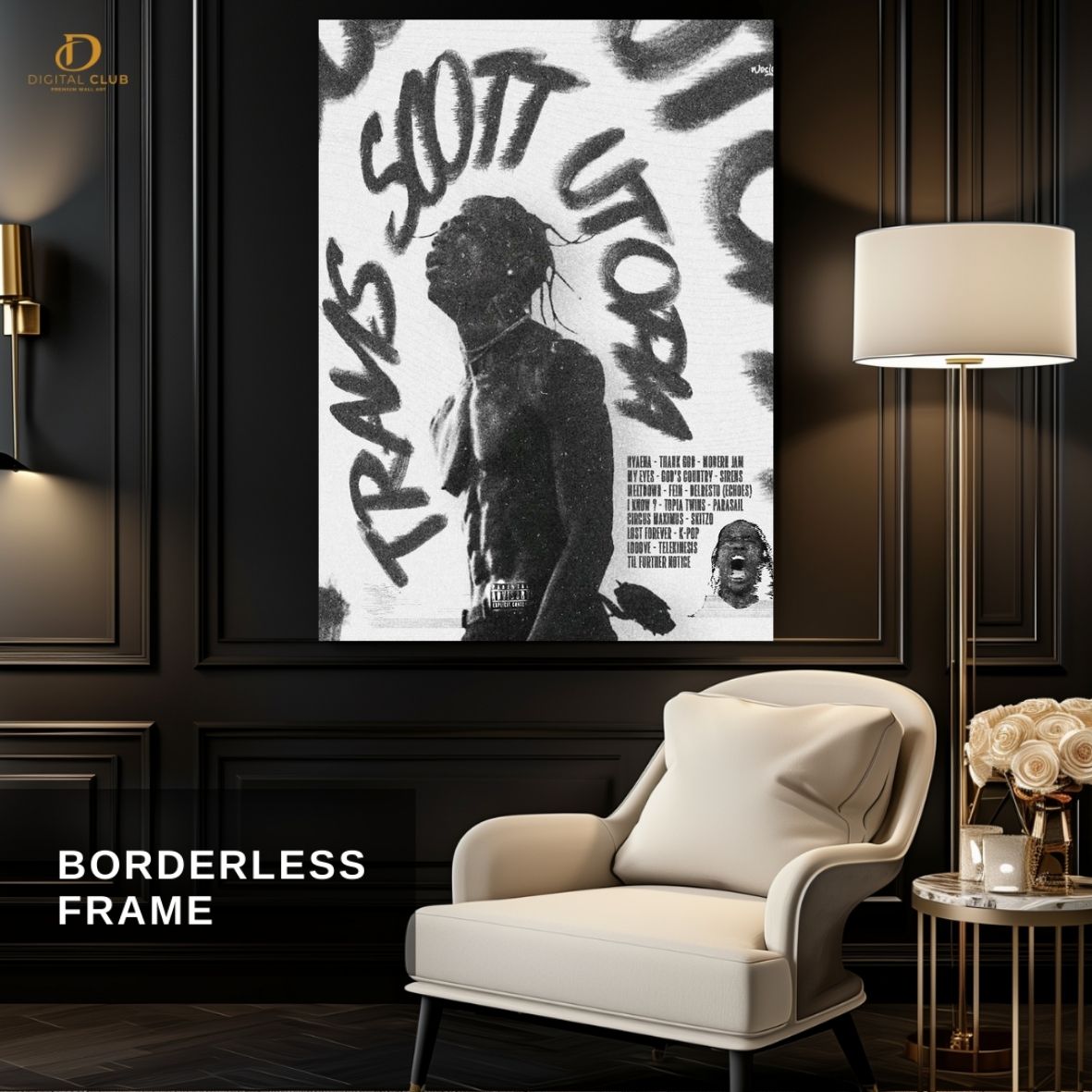 Travis Scott "Utopia" -Music Artist- Premium Wall Art