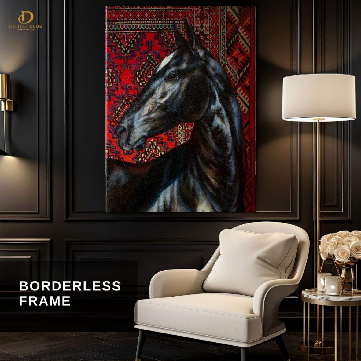 Horse Artwork 23- Animal-Premium Wall Art