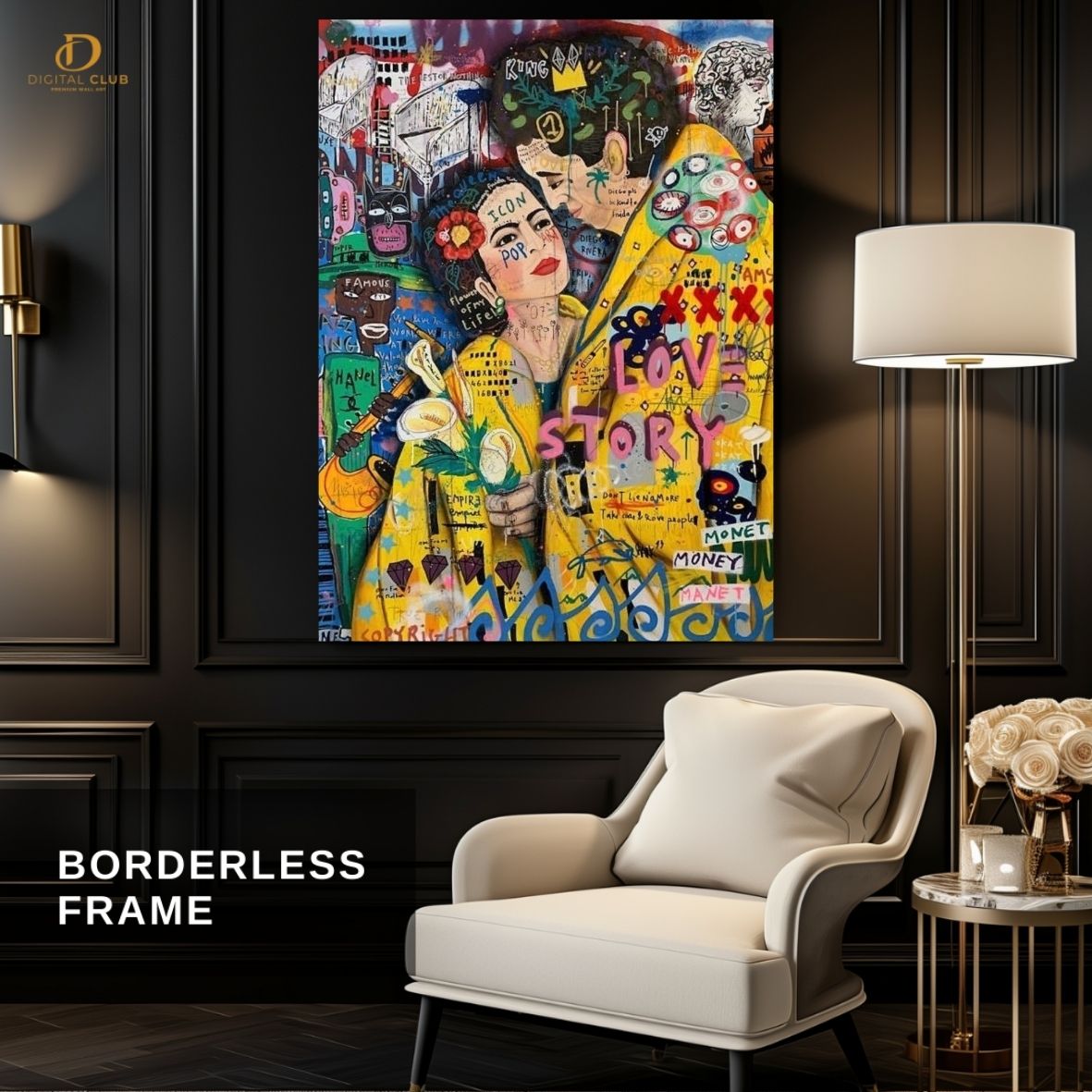 Couple Pop Art- Premium Wall Art - Art Digital Club