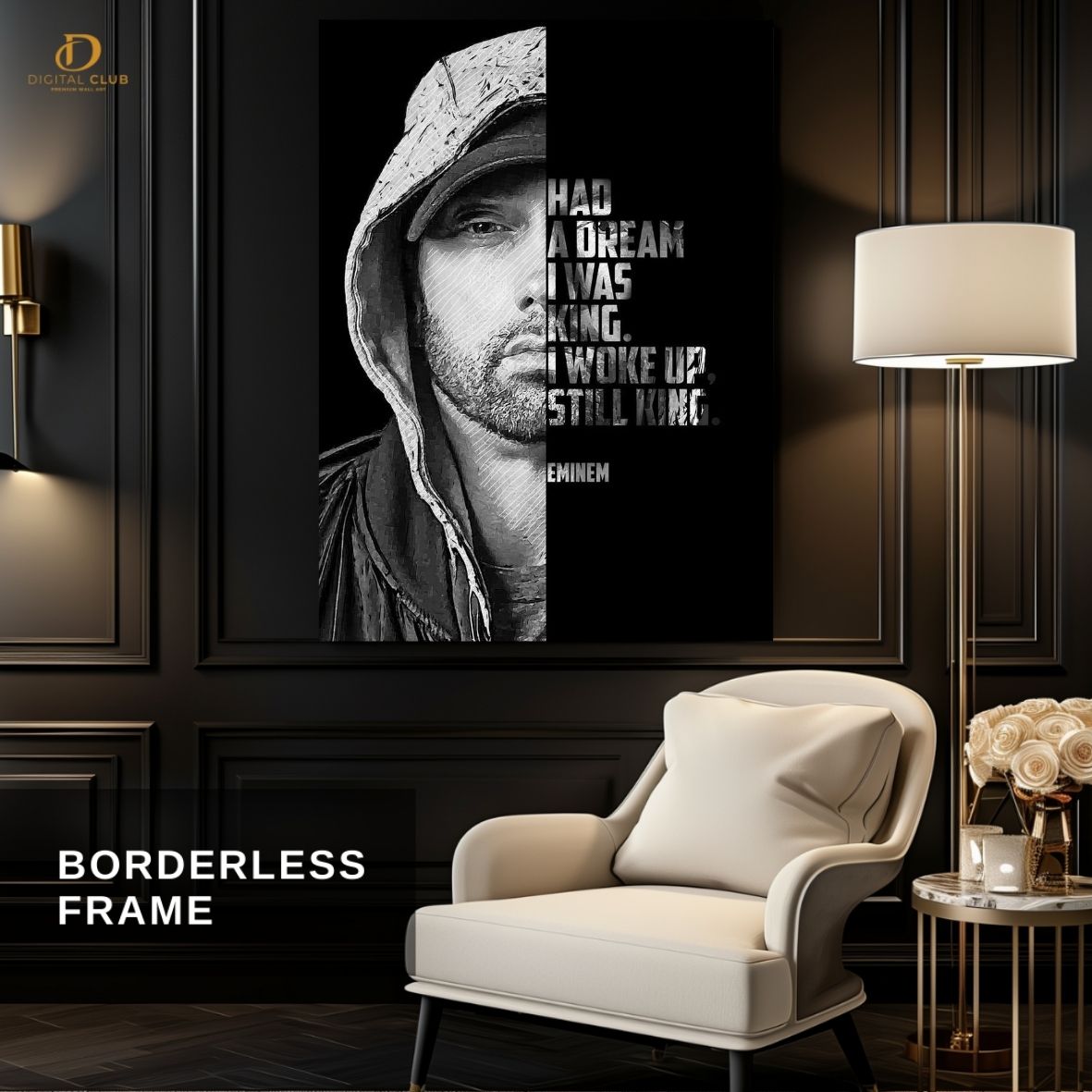 Eminem Quotes - Music Artist- Premium Wall Art