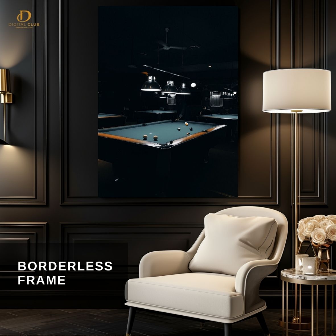 Snooker Table - Artwork -Premium Wall Art