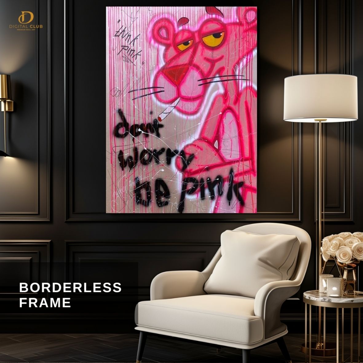 Pink Panther 2 - Pop Art- Premium Wall Art