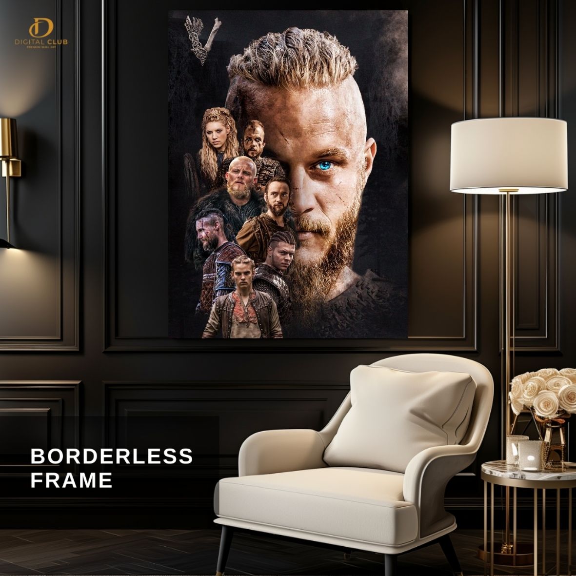 Vikings Poster 5 - Movie- Premium Wall Art