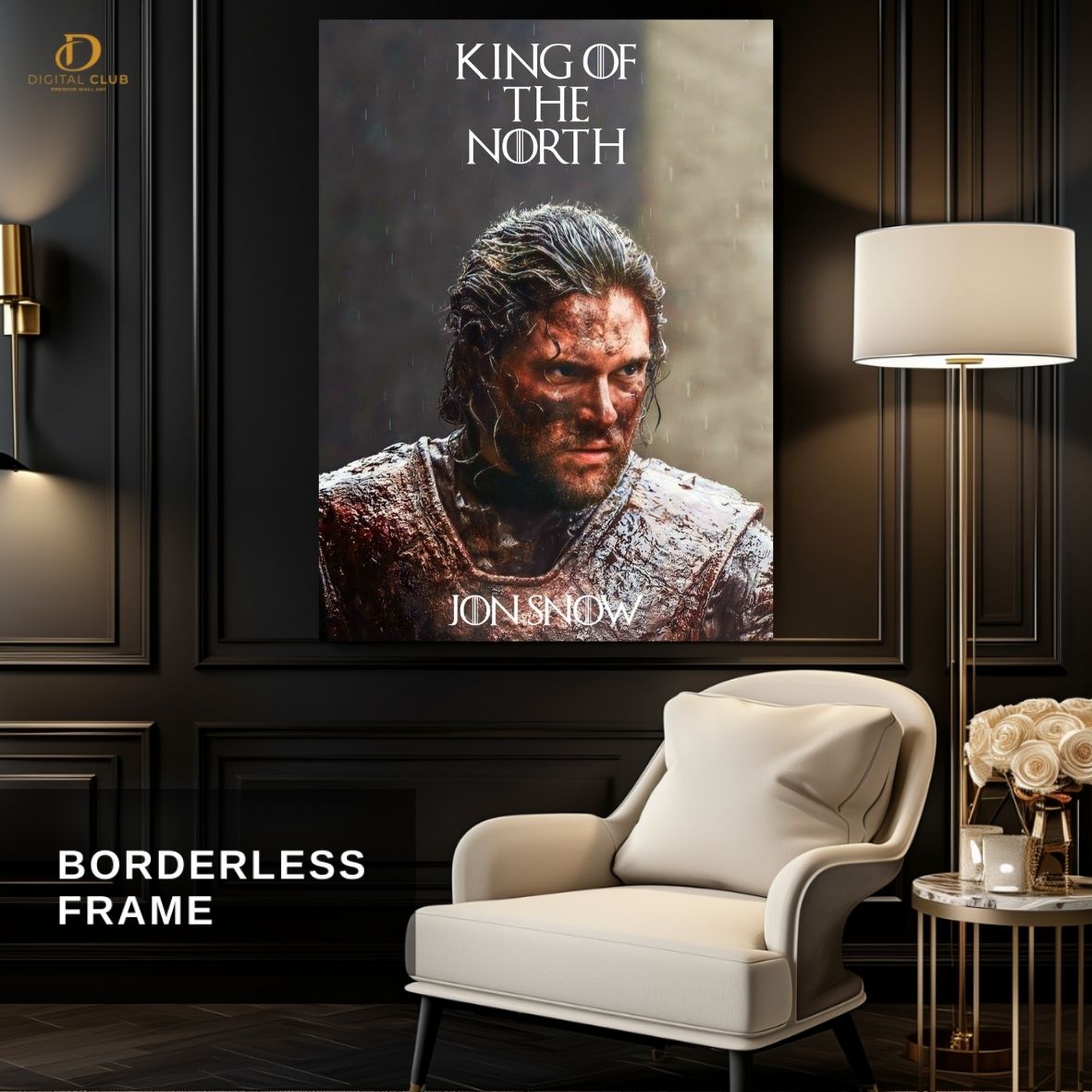Game Of Thrones- King Of The North- Movie- Premium Wall Art - Art Digital Club