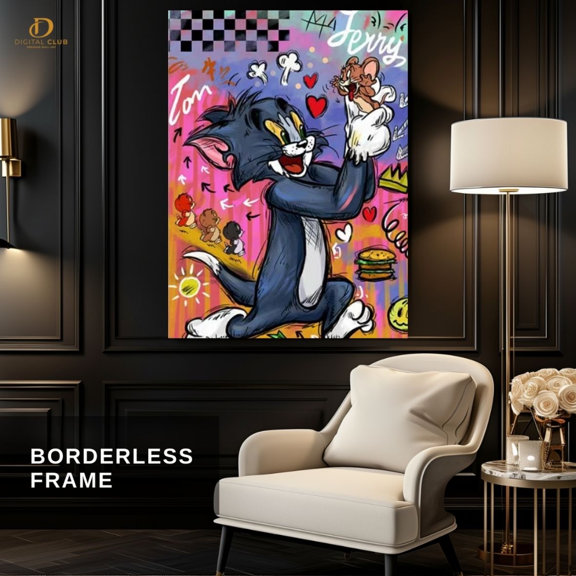 Tom and Jerry - Pop Art - Premium Wall Art