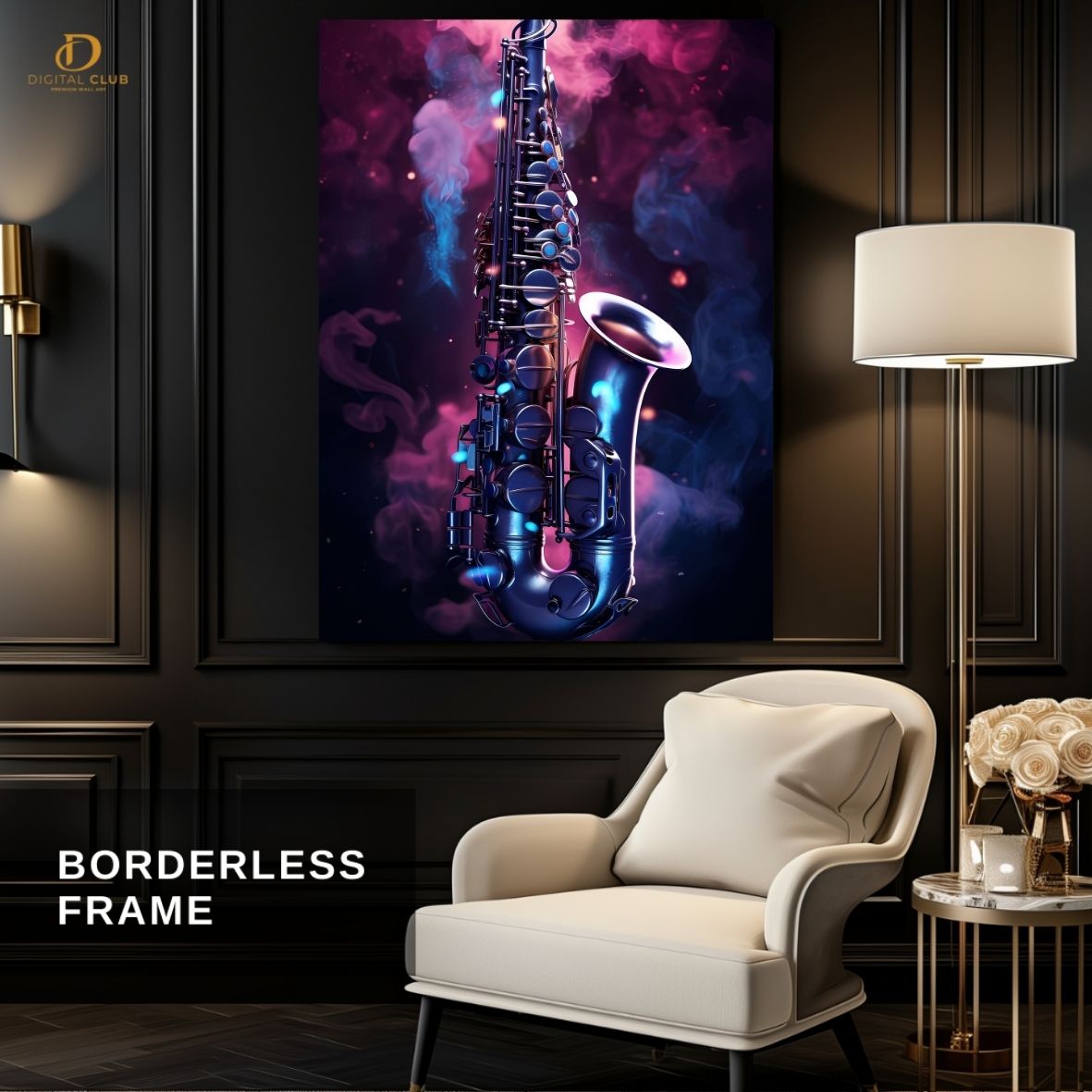 Saxophone - Music- Premium Wall Art