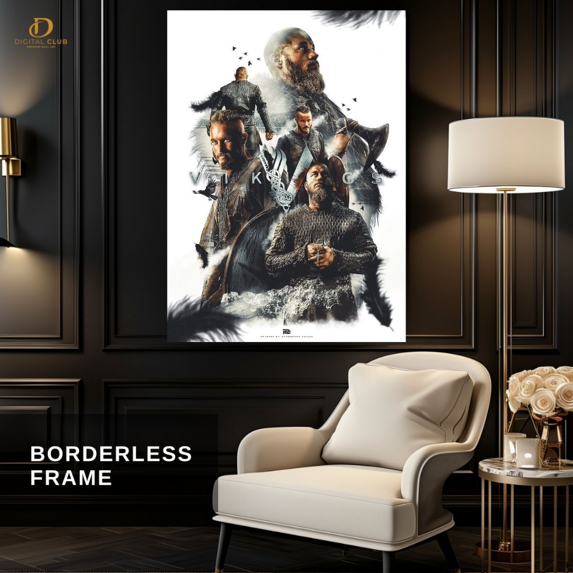 Vikings Poster 6 - Movie- Premium Wall Art