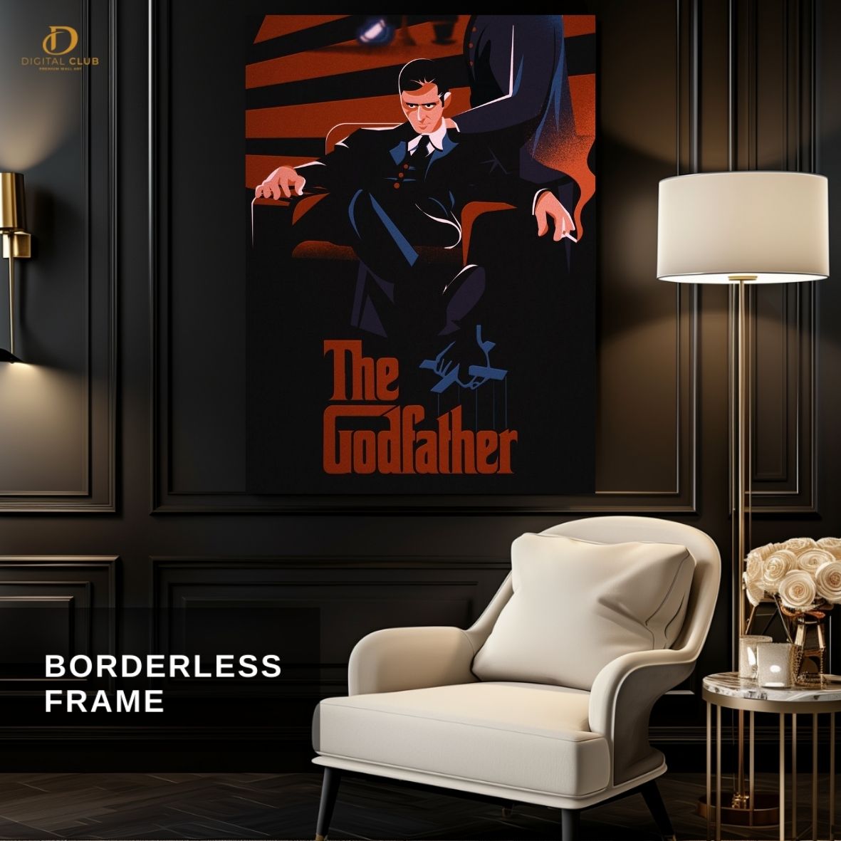 The God Father Cartoon - Movie- Premium Wall Art