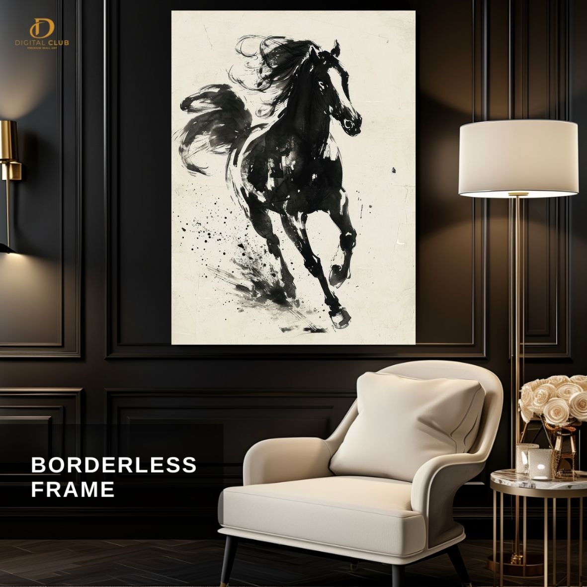 Horse Artwork- Animal-Premium Wall Art