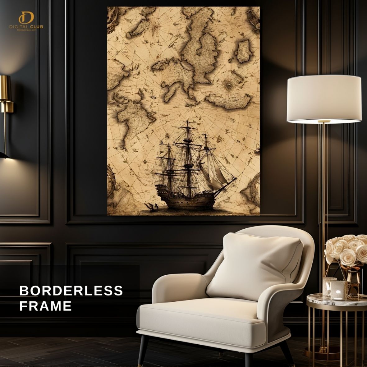 Pirate Map - Premium Wall Art - Art Digital Club