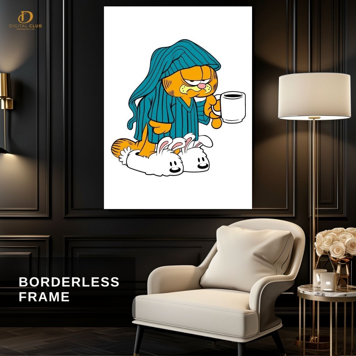 Garfield -Cartoon- Premium Wall Art - Art Digital Club