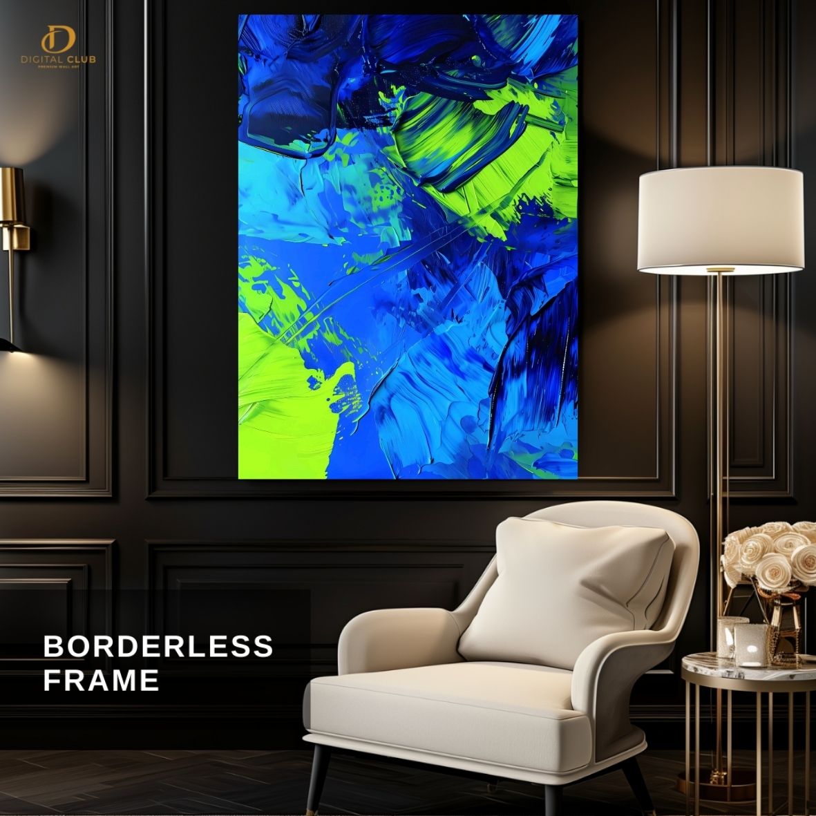Oil Painting Artwork 2 -Abstract- Premium Wall Art